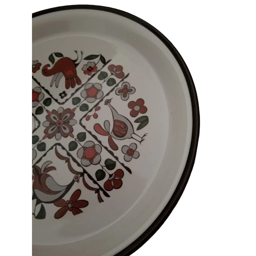 Vintage Royal Prestige Mic Mac Genuine Stone Ware Plate Japan 9702 diameter 11''